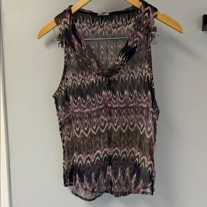 NWT Converse All Star Sheer Scoop Neck Blouse
